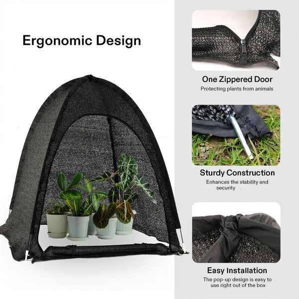 Maze 3 Pack Pop Up Shade Garden Cover – 0.92m² X 1m High