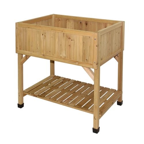 VegTrug Timber Raised Garden Planter 780 x 580 x 800mm - Natural