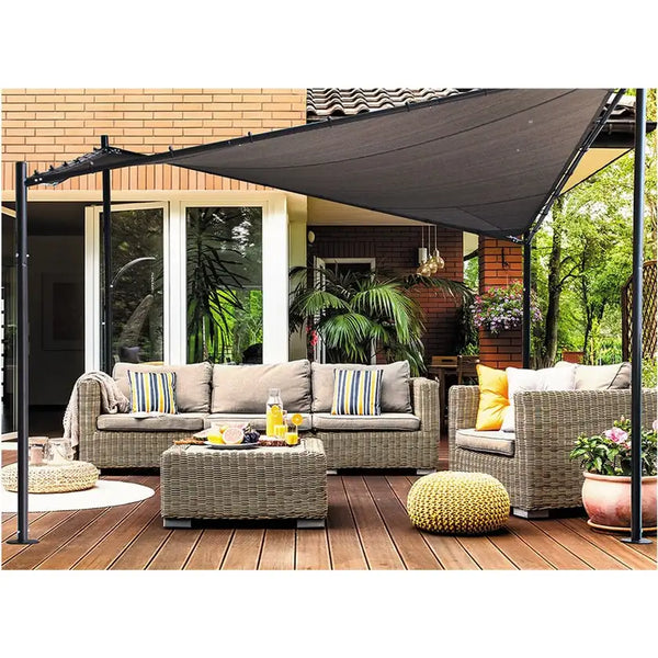 Takasho Four Post Steel Frame Butterfly Shade Gazebo