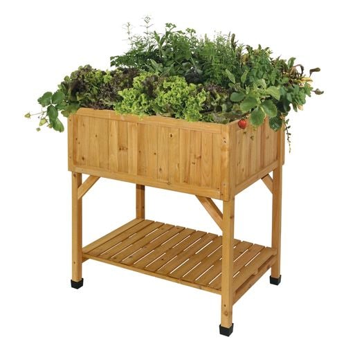 VegTrug Timber Raised Garden Planter 780 x 580 x 800mm - Natural