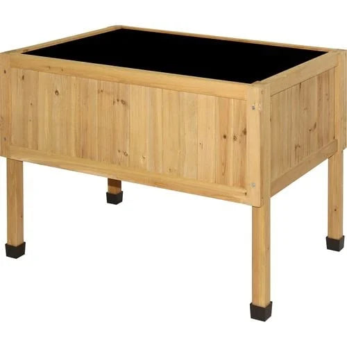 VegTrug Timber Low Raised Planter 780 x 580 x 560mm - Natural