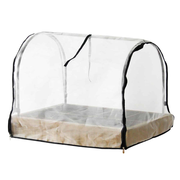 VegTrug 8 Pocket Herb Garden Frame with PE Greenhouse and Micro Mesh Covers