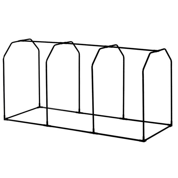 VegTrug 90cm Frame with PE Greenhouse and Shade Covers for Medium 1.8m Classic Planter