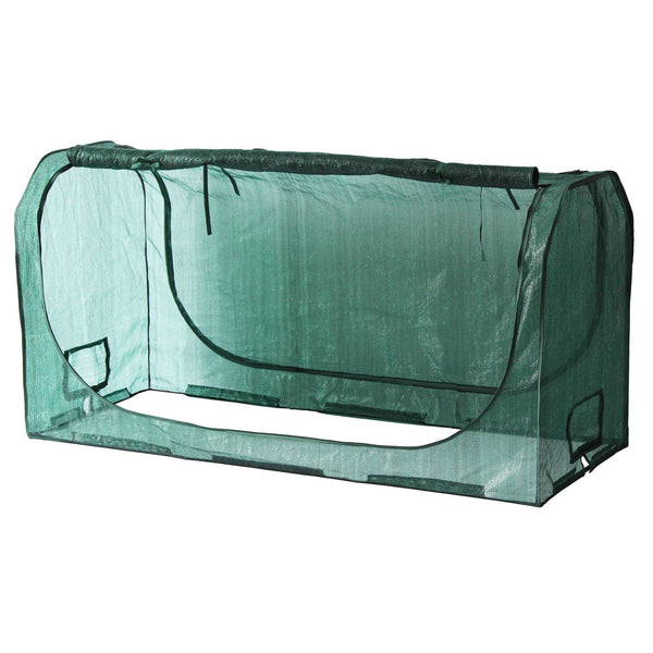 VegTrug 90cm Frame with PE Greenhouse and Shade Covers for Medium 1.8m Classic Planter