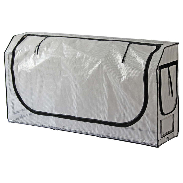 VegTrug 90cm Frame with PE Greenhouse and Shade Covers for Medium 1.8m Wall-hugger