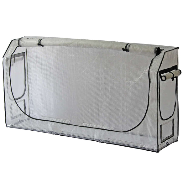 VegTrug 90cm Frame with PE Greenhouse and Shade Covers for Medium 1.8m Wall-hugger