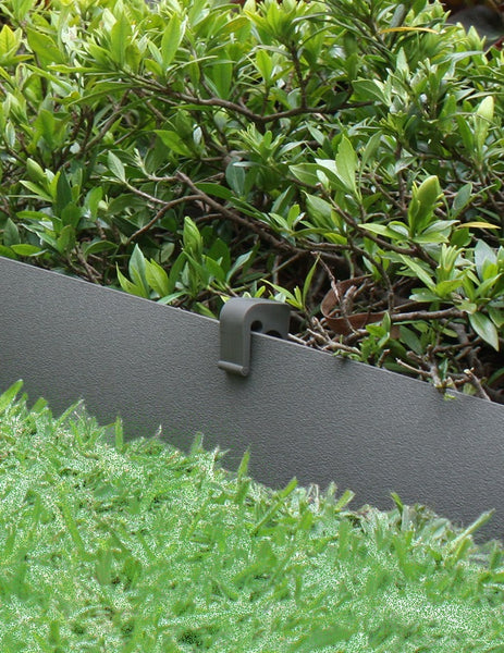 Greenlife Recycled Plastic Garden Edging Pegs x 10 - Slate Grey