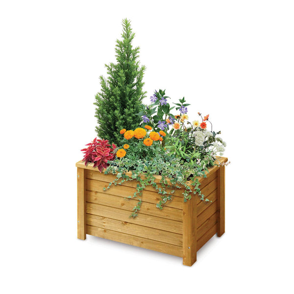 VegTrug Timber Rectangular Planter Box 600 x 350 x 400mm Natural