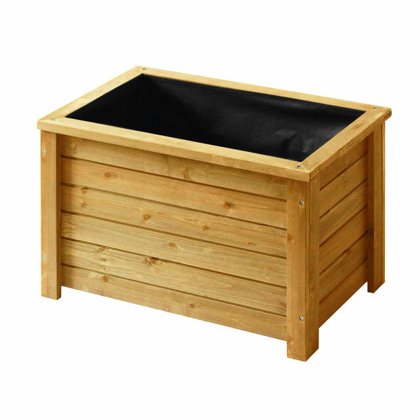 VegTrug Timber Rectangular Planter Box 600 x 350 x 400mm Natural