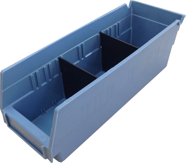 Summit Rivet Bin Shelving Units with Plastic Storage Bins - 70 Bins