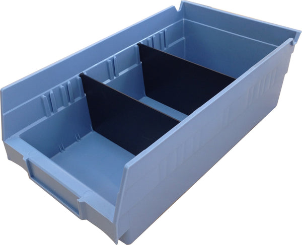 Summit Rivet Bin Shelving Units with Plastic Storage Bins - 70 Bins