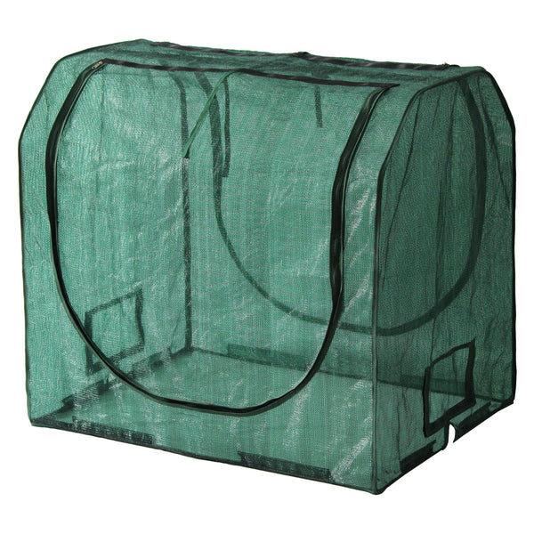 VegTrug 90cm Frame with PE Greenhouse and Shade Covers for Small 1m Classic Planter