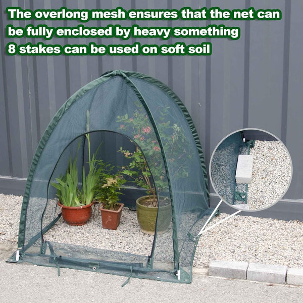 Maze Twin Pack Net Garden Covers – 0.92m² X 1m High