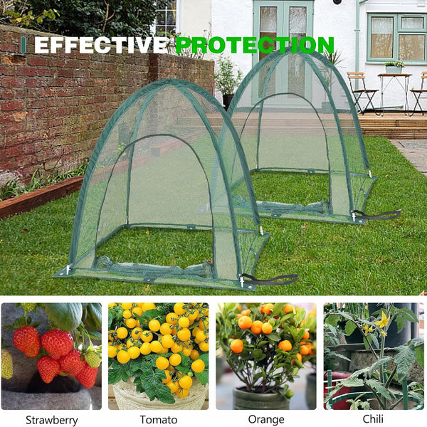 Maze Twin Pack Net Garden Covers – 0.92m² X 1m High