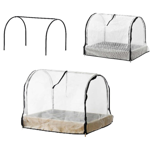 VegTrug 8 Pocket Herb Garden Frame with PE Greenhouse and Micro Mesh Covers