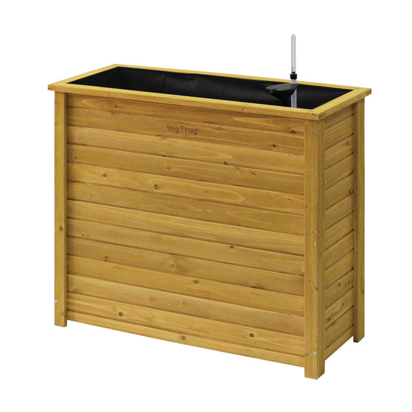 VegTrug Timber Tall Rectangular Planter Box 940 x 380 x 820mm Natural