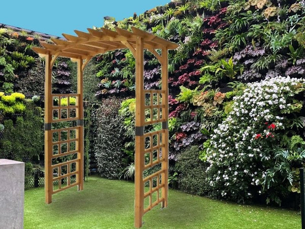 VegTrug Timber Garden Arch Ardleigh 1830 x 1100 x 2240mm Natural