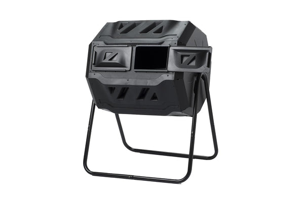 Maze 160 Litre ROTO Organics Composter Bin Tumbler with Dual Chambers & Thermometer